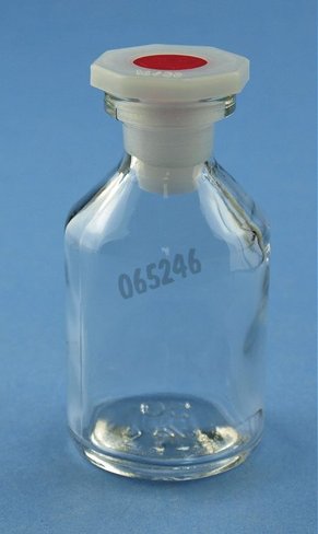 Flacon verre 500 ml col étroit avec bouchon verre