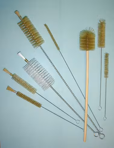 Goupillon diamètre 10 soie 480 mm bout retourné