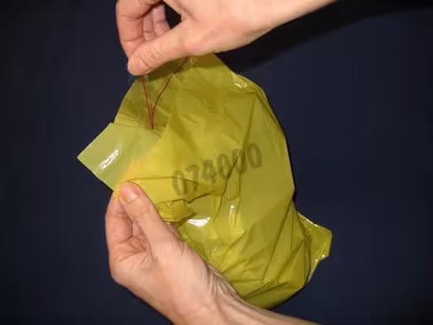 Sachet à déchet adhésif jaune x 200
