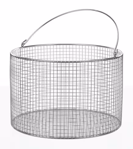 Panier inox maille 8 mm hxd 180 x 210 mm