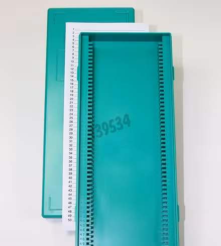 Boîte pour 50 lames vert