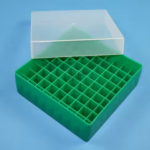 Boîte PPN 81 cryotubes verte