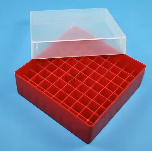 Boîte PPN 81 cryotubes rouge