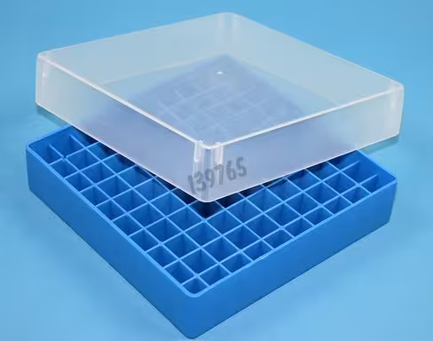 Boîte cryo PPN 100 tubes 0,5 ml bleue
