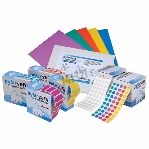 Etiquette cryo multicolore pour microtubes 0,5 à 1,5 ml en rouleau x 5000