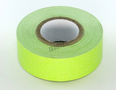 Rouleau ruban chartreuse 55m x 13 mm clearline