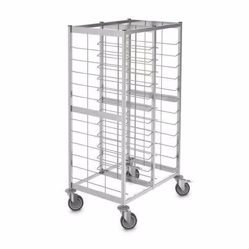 Chariot à desservir les plateaux 2 colonnes - 24 plateaux 53 x 37 cm et/ou 46 x 36 cm