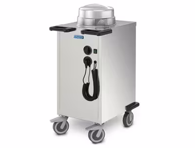 Chariot à niveau constant chauffant - 1 colonne pour assiettes Ø 27-33 cm
