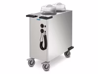 Chariot à niveau constant chauffant - 2 colonnes pour assiettes Ø 18-33 cm