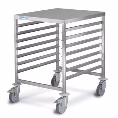 Chariot à glissières inox - 7 niveaux GN 2/1