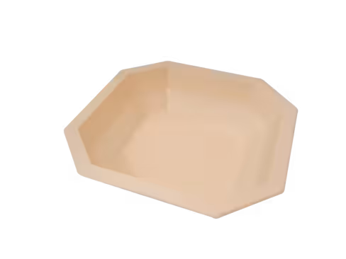 Barquette thermoscellable octogonale prépa chaude et froide polypropylène saumon - 160 x 160 x 35 mm - lot de 720