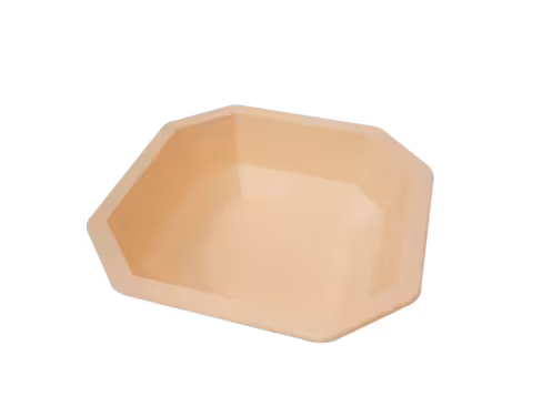 Barquette thermoscellable octogonale prépa chaude et froide polypropylène saumon - 160 x 160 x 45 mm - lot de 680