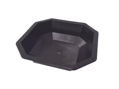Barquette thermoscellable octogonale prépa chaude et froide polypropylène noir - 160 x 160 x 45 mm - lot de 680