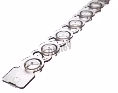 Barrette PCR 8 capuchon plat naturel x 250