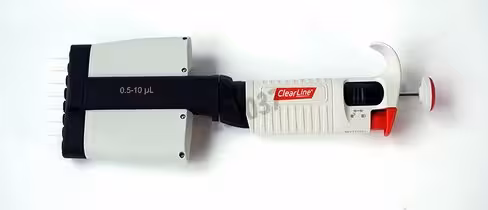 Micropipette multicanaux 8 x 1-10 µl Clearline