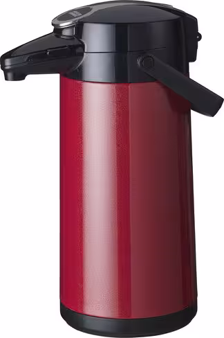 Bouteille isotherme à pompe Airpot Furento tout inox - rouge métallisé 2,2 l - pour machine TH