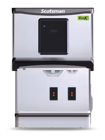 Distributeur eau et glace DXN 107 AS EcoX avec bac de stockage intégré de 5 kg