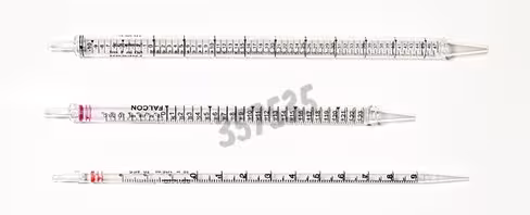 Pipette Falcon 25/36 ml 0,25 ml/0,25 ml cotonnée PS emb individuel papier/plastique - 4 sachets de 50