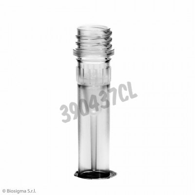 Microtube cl 0,5 ml jupe sans capuchon rnase dnase free non stérile x 1000
