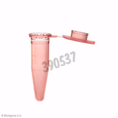 Microtube 1,5 ml avec capuchon PP rose x 1000