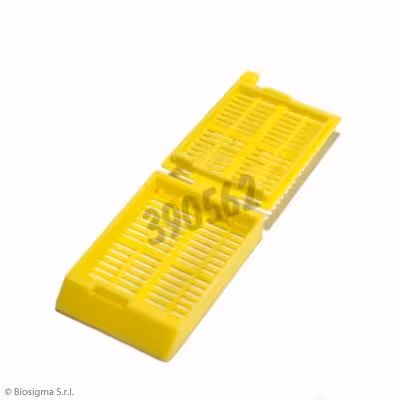 Cassette d inclusion en POM jaune x 2000