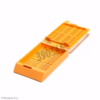 Cassette d inclusion en POM orange x 2000