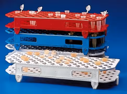 Rack microtubes bleu 110 x 263 x 45 mm