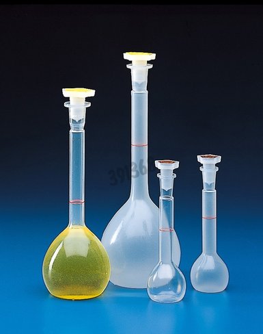 Fiole jaugée PP 100 ml avec bouchon x 20