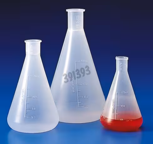 Fiole Erlenmeyer PP 2 l x 4
