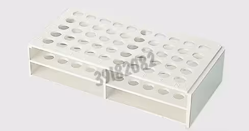 Portoir ABS empilable pour 50 tubes Ø 13 mm avec marquage alphanumérique