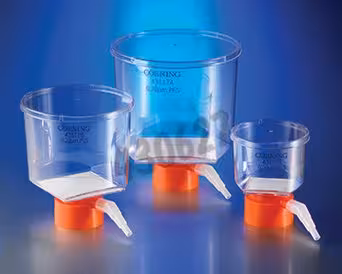 Réservoir de filtration 150 ml Ø 45 mm 0,45 µm en acétate de cellulose stérile x 48