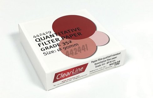 Papier filtre quantitatif standard CLEARLINE grade 351 Ø 125 mm x 100