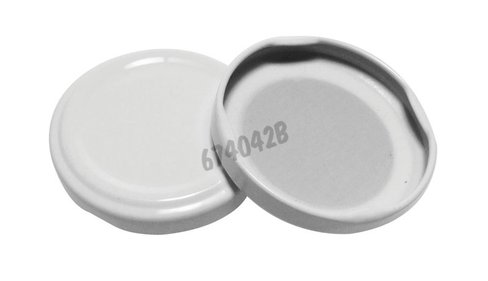 Capsule blanche pasteurisable to 48 x 100