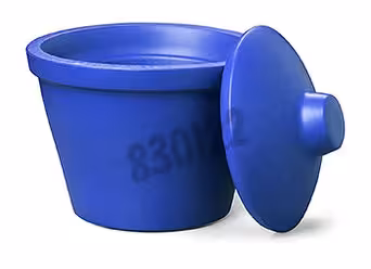 Bac à glace rond 4 l bleu