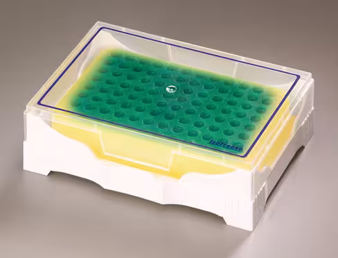 Rack isofreeze 24 tubes 0,5-1,5-2 ml jaune avec couvercle