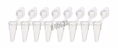 Barrette ultraflux I 8 microtubes naturel 0,2 ml avec bouchon naturel x 120