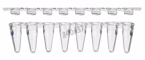 Barrette 8 microtubes ultraflux LP avec capuchon x 125