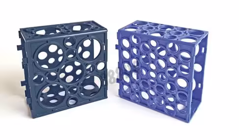 Multirack bleu pour tubes 15 ml et microtubes 1,5 ml 100 x 95 x 49 mm