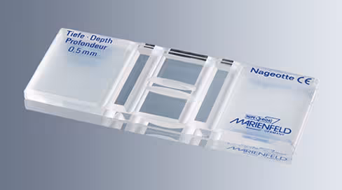 Cellule de numération malassez double avec pinces