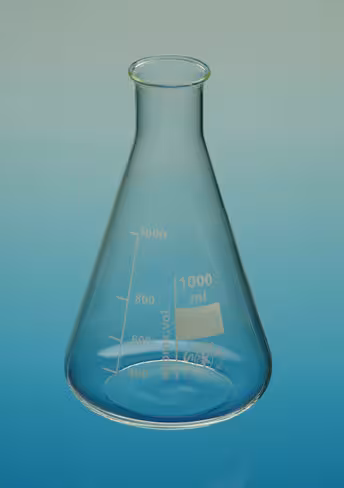 Erlenmeyer 2000 ml verre borosilicatesilicate col etroit 3,3 x 10