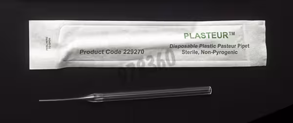 Pipette Pasteur 23 cm en vrac 25 stérile x 500