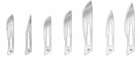 Lame bistouri stérile n° 24 x 100