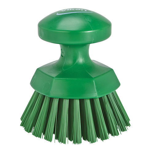 Brosse ronde soleil fibres dures Ø 95 mm vert