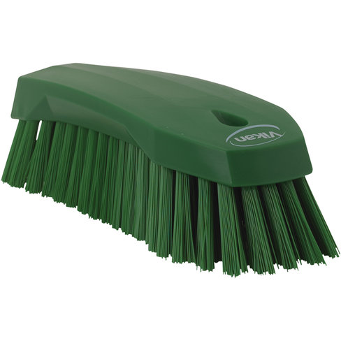 Brosse à main fibres dures verte