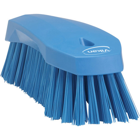 Brosse à main longueur 200 mm dur bleu pour laboratoire