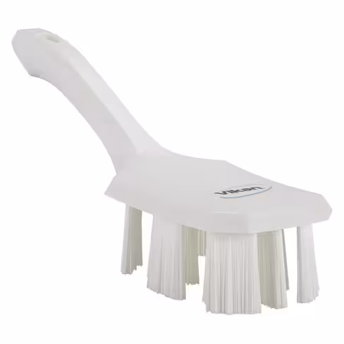 Brosse à main UST manche court 260 mm dur blanc pour laboratoire