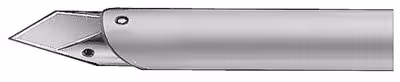 Trocart clapetl autoclav, 6 mm longueur 105 mm pointe pyramidale