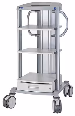 Chariot standard et bas 3 tablettes 1 tiroir 6 prises 660x1265x730mm