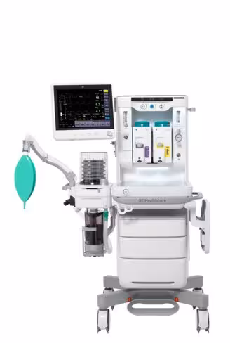 Carestation 650, respirateur d'anesthésie, montage sur chariot