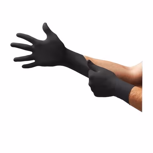 Gants en nitrile à usage unique noir Microflex 93-852 taille 6,5/7 x 100
